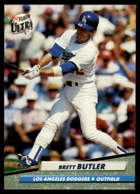 1992 Fleer Ultra #209 Brett Butler Los Angeles Dodgers - Image 1 of 2