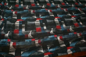 1m x 1.3m wide 'SALONI PRINT' Light Weight Rib Jersey Fabric - Bild 1 von 5