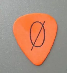 Smashing Pumpkins guitar pick that has strike-through ORANGE ! - Picture 1 of 1