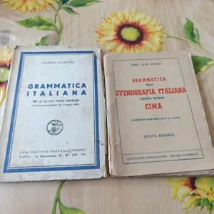 Grammatica Italiana Sciortino Pironti - Stenografia Italiana Chiesa Ed. Alpine - Foto 1 di 6