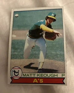 1979 TOPPS #554 MATT KEOUGH (OAKLAND ATHLETICS) BASEBALL CARD - Picture 1 of 2