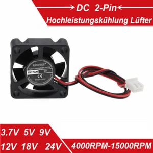 Lüfter 3.7V-24V DC 5020 2-Pin Flüsterleise Hochleistungskühlung für CPU/Gehäuse - Bild 1 von 6
