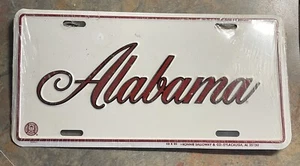 Vintage University Of Alabama Metal Car Tag Sealed - Picture 1 of 3