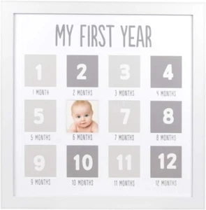 My First Year Photo Moments Baby Keepsake Picture Frame, Baby'S First Year Photo - Picture 1 of 5