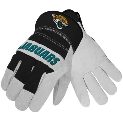 Guantes de trabajo NFL Jacksonville Jaguars “The Closer” talla única cuero palma Foto 1 de 4