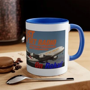 WJST Jet Set 11oz Accent Mug - Picture 1 of 5