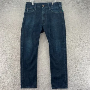 Armani Jeans Mens 32X32 Blue Straight Leg Cotton Zip Fly Denim Pants Dark Wash - Picture 1 of 15