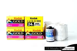 Kodak Konica Mixed Lot x10 Rolls 35mm Colour Film 24 Exposures Gold - Picture 1 of 2
