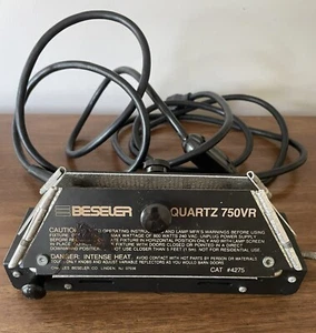 RARO Beseler Cuarzo 750VR Luz Fotografía Probada Incluye Bombilla 800w CAT #4275 - Imagen 1 de 7