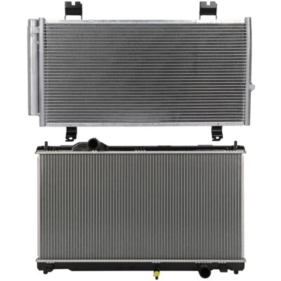 2968 Radiator & 3523 AC Condenser Cooling Kit For Lexus IS250 IS350 2006-2015 Foto 1 de 4