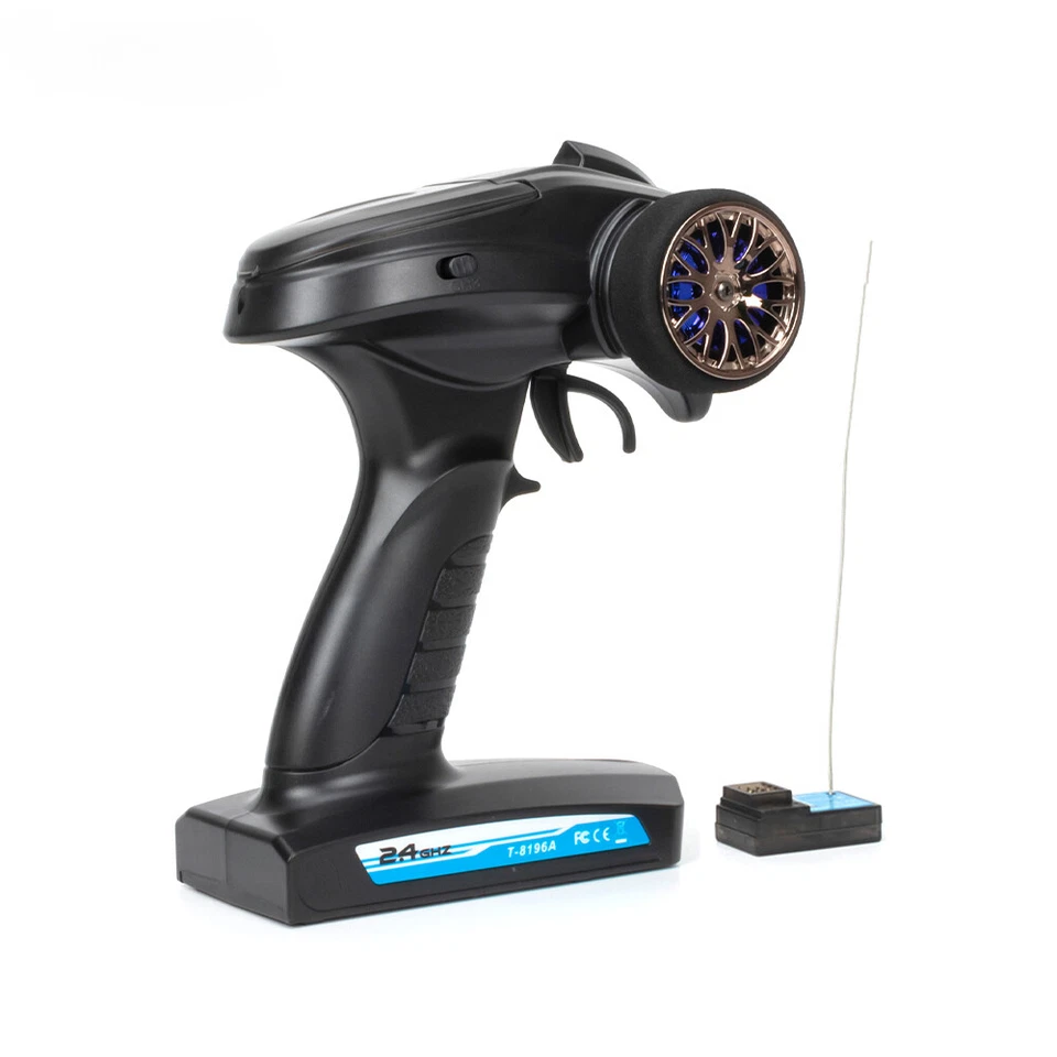 2.4G 3CH Radio Remote Control Transmitter with Receiver Kit for 1/10 RC Car Boat - Image 1 of 4