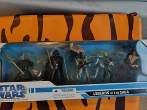 *RARE FIND* 2008 STAR WARS LEGACY COLLECTION 5 FIGURE LEGENDS OF THE SAGA SET - Picture 1 of 3