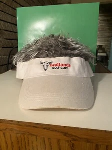 Vintage Badlands Golf Club Las Vegas NV Flair Hair Adjustable Visor Hat Cap - Picture 1 of 7