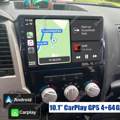 Radio GPS estéreo para automóvil Apple Carplay para Toyota Tundra 2007-2013 Sequoia 2008-2019 Foto 1 de 4