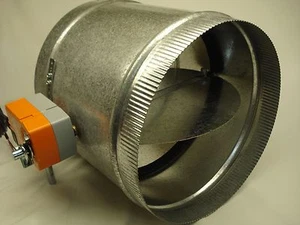 8" Spring Return Damper with Belimo TFLB24 or 120V motor actuator - Picture 1 of 5
