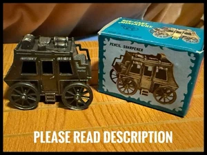 Vintage Miniature Die Cast Metal Pencil Sharpener Stagecoach Boxed 9762 - Picture 1 of 10
