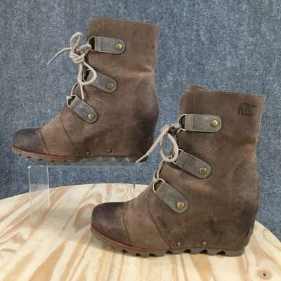 Botas Sorel para mujer 9 Joan of Arctic botín medio cuña marrón NL2173-005 Foto 1 de 4