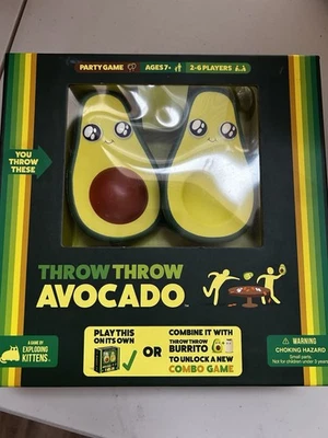 Exploding Kittens Throw Throw Avocado Card Game With Flight Suit Ages 7 - Image 1 of 2