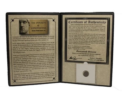 Bronze Coin Dynasty of Constantine Nummus Rome Historical Gift - DELUXE ALBUM - Image 1 of 4