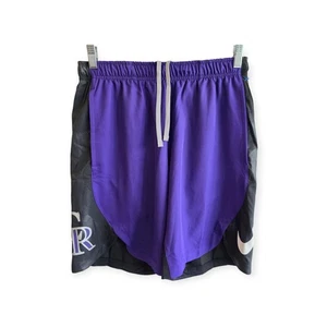 Nike Colorado Rockies Shorts Men's M Purple Black MLB Baseball Pockets - Picture 1 of 6