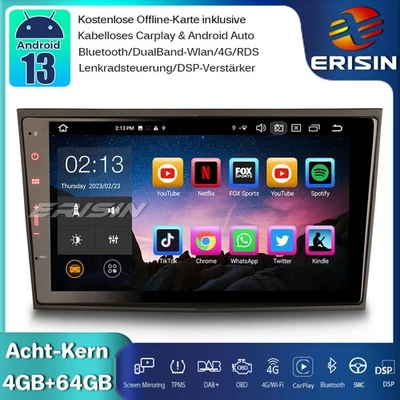 8" DAB+Android 14 Autoradio GPS für Opel Corsa C/D Signum Astra H Meriva Zafira - Bild 1 von 4