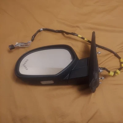 Espejo retrovisor de puerta lateral izquierdo Chevy Tahoe Suburban Yukon 07-13 plegable automático atenuación giro OEM Foto 1 de 4
