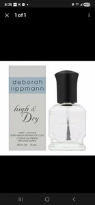 Deborah Lippmann High and Dry Top Coat 15ml/0.5oz Brand New - Picture 1 of 1