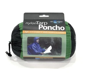 Sea To Summit Nylon Tarp Poncho Shelter Green Lightweight with Carry Pouch NEW! - Picture 1 of 8