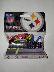 NFL Pittsburgh Steelers Logo Bandz Wristbands Pack of 20 New Forever Co - Picture 1 of 6