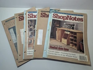Shop Notes Woodworking Magazines - Set of 5 - 1993 &1994 Issues - Picture 1 of 13
