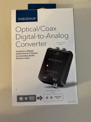 Insignia Optical/Coax Digital To Analog Converter - RCA Connector - Image 1 of 3