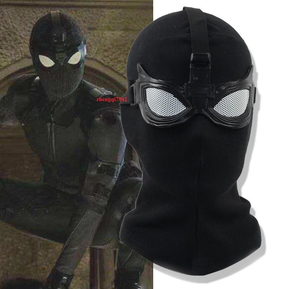 New Noir‎ Spider-Man Cosplay Mask Helmet Superhero Headgear Halloween Prop Gift - Image 1 of 4