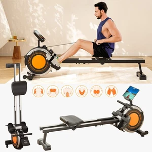Rudergerät Doppelschienen Magnetisches Rudergeräte 16 Stufen Heimtrainer b.160kg - Bild 1 von 11