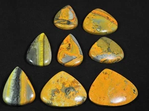 27-36MM Natural Abejorro Jaspe Pera Cabujón Piedras Preciosas Sueltas 08 Piez... - Imagen 1 de 9