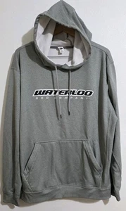 Waterloo Rod Company USA Gray Hoodie Pullover Fishing Outdoor Mens Sz XL - Picture 1 of 5