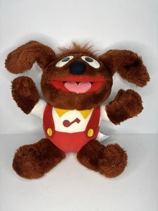 Vintage Rowlf Muppet Babies Plush Dog Hasbro Softies 1985 Jim Henson 10" - Picture 1 of 10