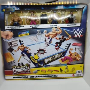 WWE TOYS ACTIONFIGUREN KNUCKLE CRUNCHERS MINI MAYHEM RING KONVOLUT WRESTLING NEU - Bild 1 von 12