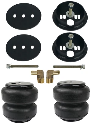Rear Air Lift D2600 Air Bags & Weld-On Brackets Fits 1963–72 Chevy C10 Air Ride - Image 1 of 4