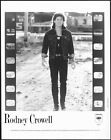Rodney Crowell Original 1980s Columbia Records Promo Photo Country Music 