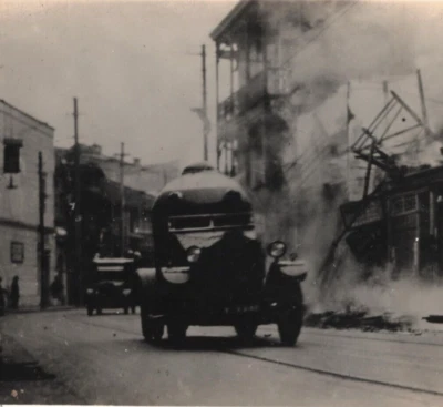 CHINA c1932 Postcard *SINO-JAPANESE WAR* Real Photo ARMOURED CAR Unused MA372 - Image 1 of 4
