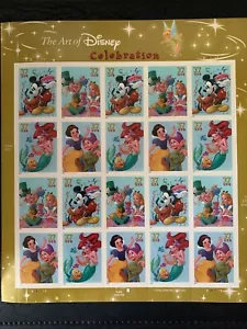 us stamps SC# 3915a Disney - Celebration sheet of 20 MNH 37c MNH 2005 - Picture 1 of 1