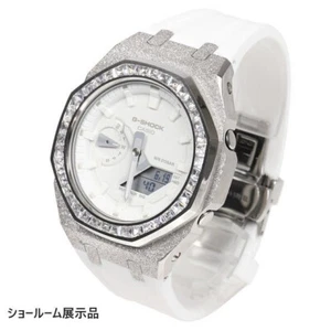 G-SHOCK GA2100 Silver Moissanite .925Silver GRA Certificate Casioak FROM JAPAN - Picture 1 of 7