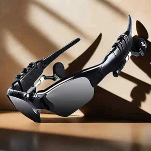 Smart Wireless Brille Headset Ohrhörer kompatibel mit Smartphones USB Aufladen - Bild 1 von 7