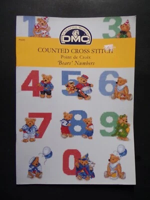§ DMC fascicule grilles point de croix P5095 - BEARS' NUMBERS