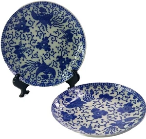 2 Antique Japanese Porcelain Morimura Phoenix Bird Salad/Desert Plates NIPPON  - Picture 1 of 8