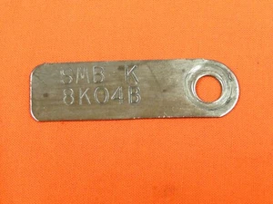 68, Shelby, Mustang, Cougar, Power Steering Box Identification Tag SMB K 8K04B - Picture 1 of 3