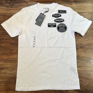Mercier | Tonal Mono Badge Logo Crew Half Sleeve T-Shirt Size XS - Picture 1 of 7