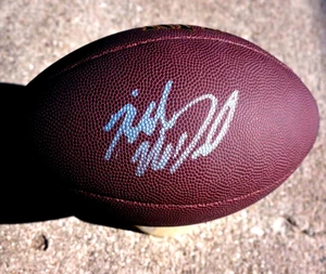 MIKE MCDANIEL Dolphins FIRMATO NFL Football JSA COA MIAMI - Foto 1 di 3