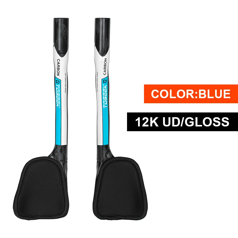 TOSEEK Fibra de Carbono Resto Manillar Bicicleta Carretera Contrarreloj Bicicleta Aero Bar 31.8mm Foto 1 de 4