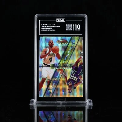 1997 Bowman's Best Mirror Image Atomic Refractor MI8 Chauncey Billups TAG 10 - Image 1 of 4